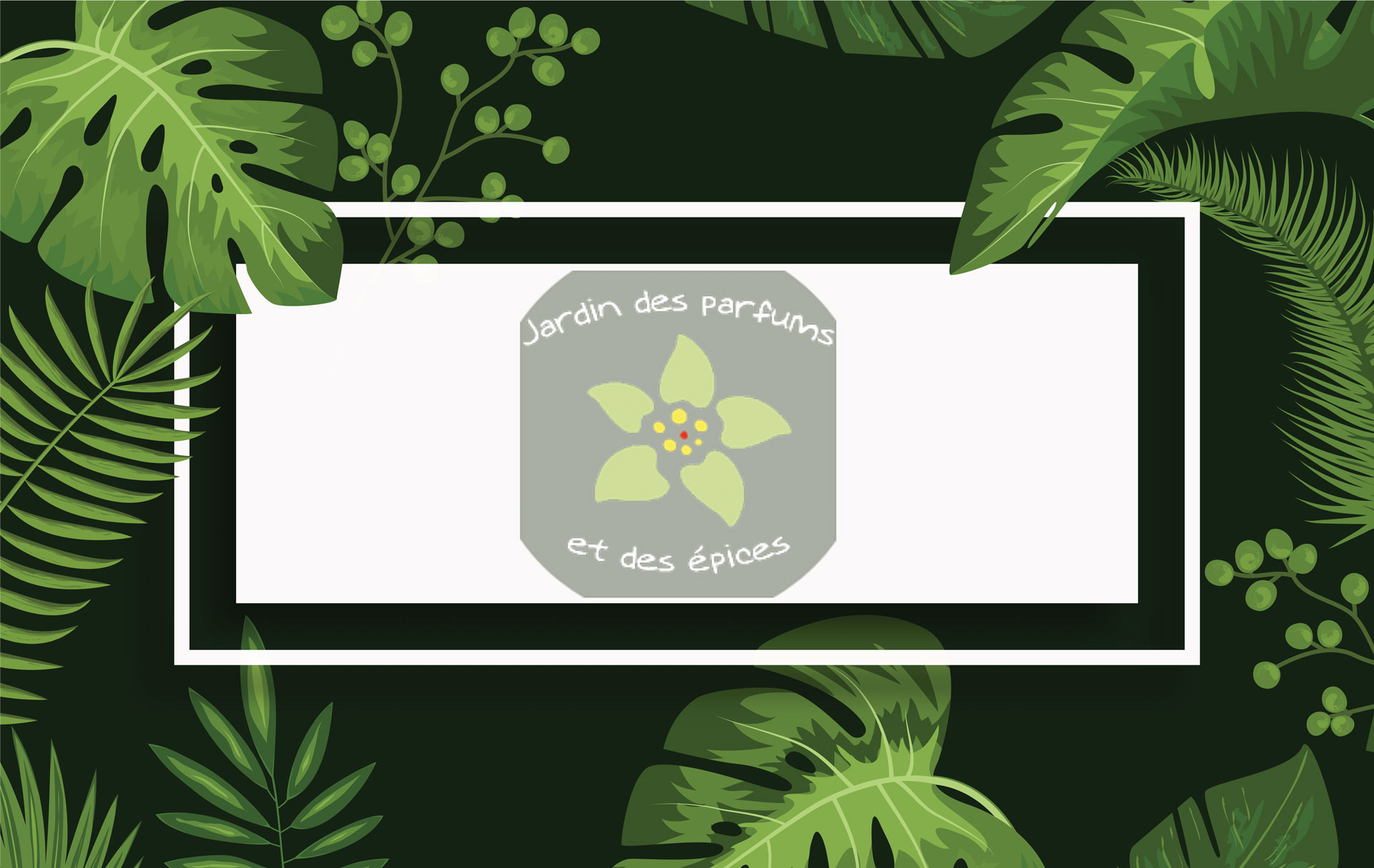 Le jardin des parfums et des épices introduction avec le logo